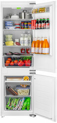 Двухкамерный встраиваемый холодильник Weissgauff Wrki 178 LowFrost