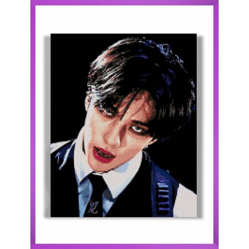 Алмазная мозаика на подрамнике - вышивка Stray kids - Hyunjin ATOM 40 х 50 см 2050₽