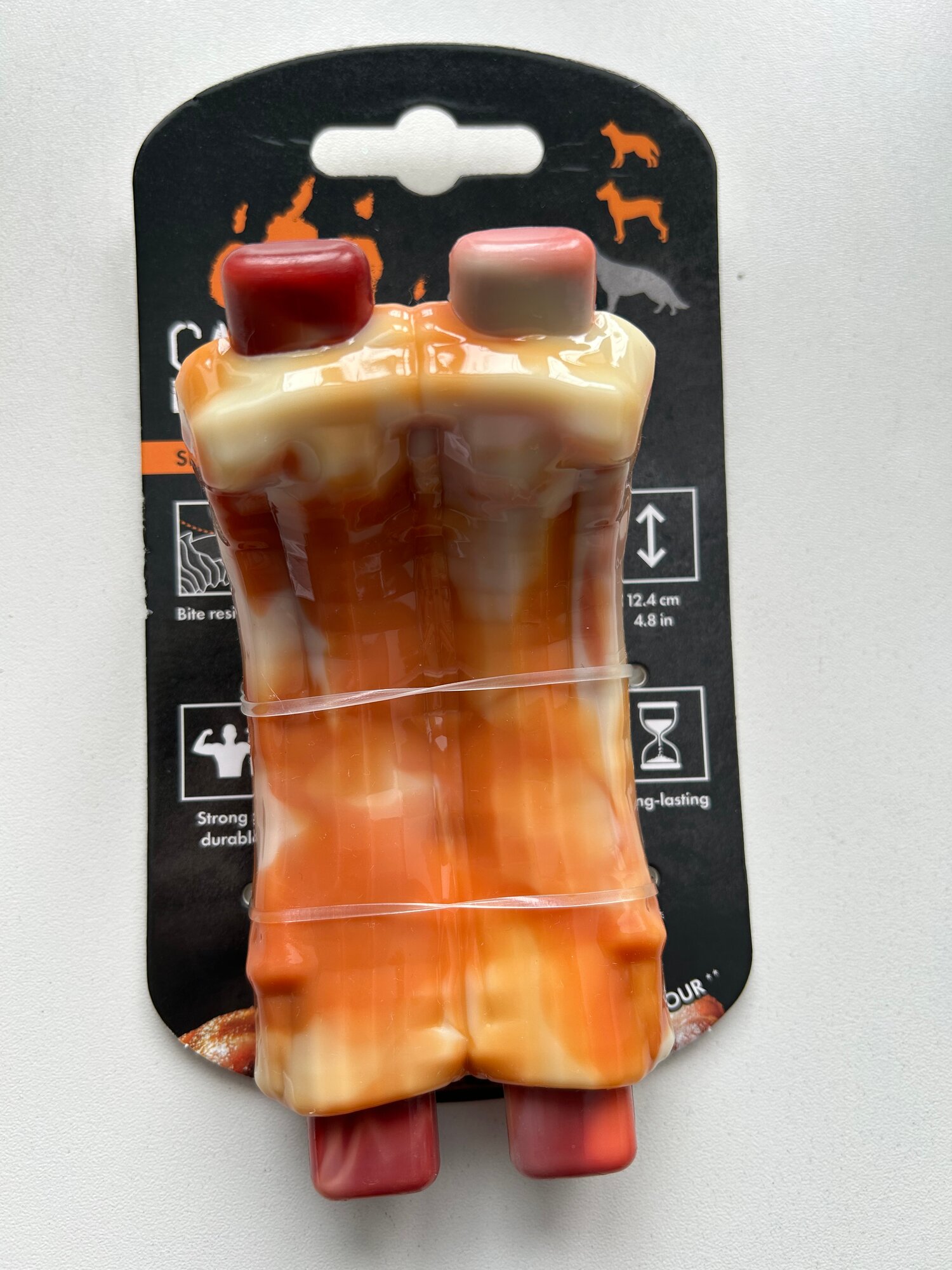 Игрушка для собак Карнивор ребрышки, вкус бекона,12,4 x 6,1 x 3,5см MPets