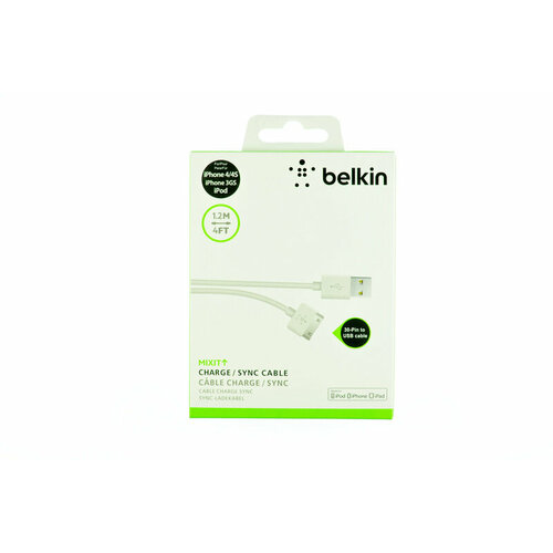 Кабель USB для iPhone 4 Belkin 12m in box 250₽