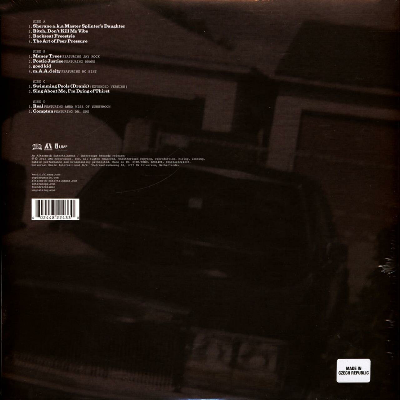 Виниловая пластинка Lamar, Kendrick, Good Kid, M.A.A.D City (coloured) (0602448224330) Universal Music - фото №2