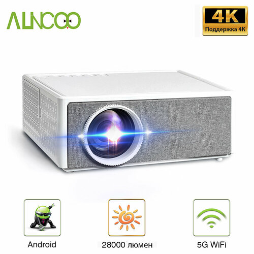 2024 Alincoo Новый проектор E700 Pro 1080P Full HD 4K 28000 люмен 29456₽
