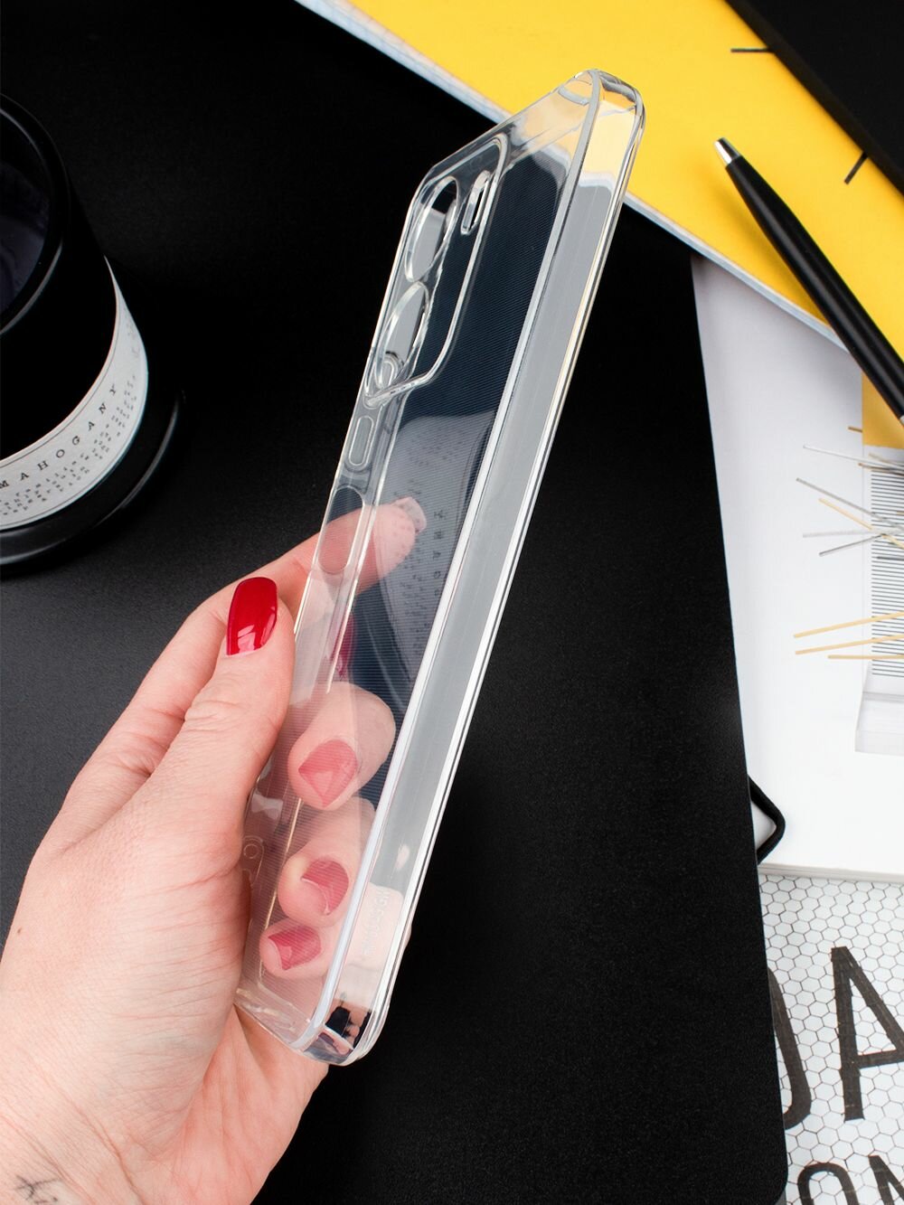 Чехол на Xiaomi Redmi 13C / POCO C65 прозрачный с полной защитой камеры — фото 1