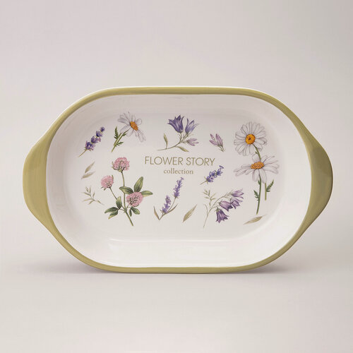 Изображение товара Блюдо-шубница agness flower story 28*17,5*4,5 см KSG-358-2190