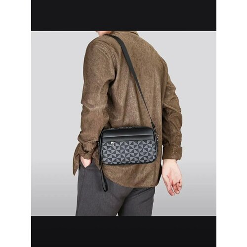 Сумка кросс-боди RINARO, фактура гладкая, серый