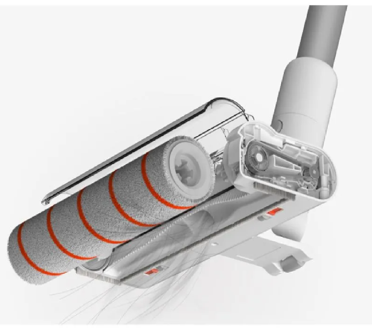 Изображение Мощный беспроводной пылесос, вертикальный Xiaomi Mijia Vacuum Cleaner 3С-W, лазерная подсветка, CN версия, белый