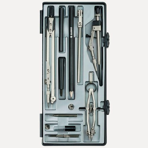 Изображение товара Готовальня 12 предметов Глобус "Техника" (НЧ12-80-70)