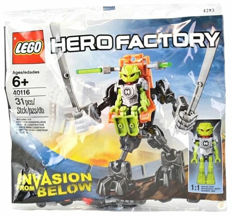 Конструктор LEGO Hero Factory 40116 Invasion from Below polybag (Шагающий робот Бриз)