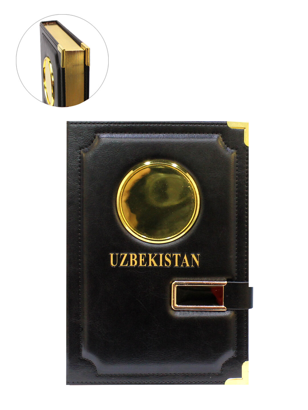 Блокнот-ежедневник "UZBEKISTAN", датированный, золотой срез, А5, 182 листа