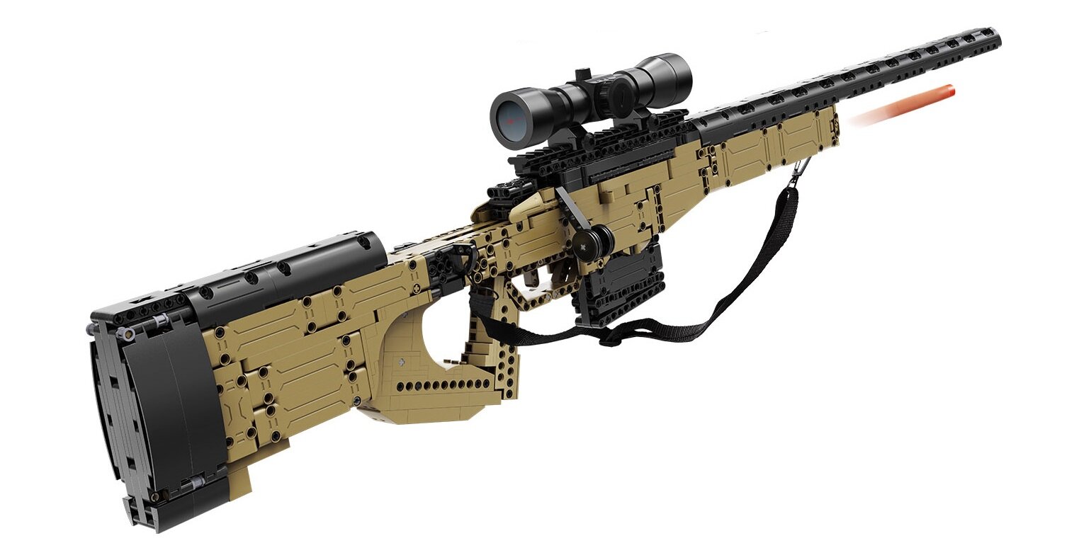 Double E CaDA C81053W Снайперская винтовка Sniper Rifle AWP, 978 дет.