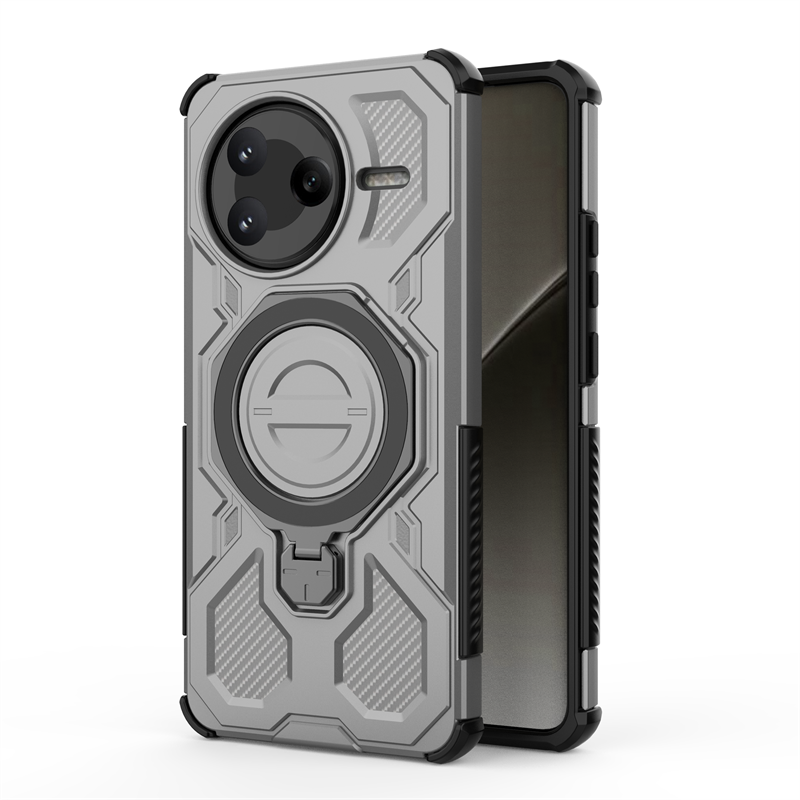 Подходит для Redmi K80/Сяоми Поко F7 Про Чехлы для телефонов,360 Полная защита, Poco F7 Pro, подставка, soft touch,360° Полная защита, резина, пластик, защита камеры, ударопрочный, усиленные углы