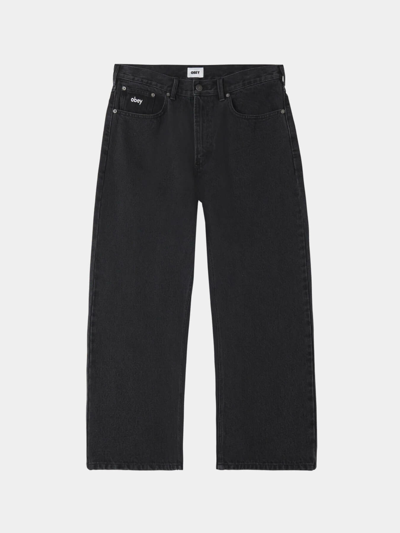 Джинсы OBEY BIGWIG BAGGY, размер 34, черный