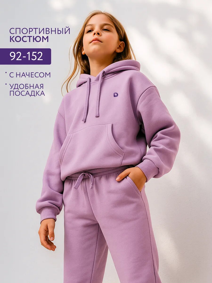 Костюм спортивный kari размер 10-11 фиолетовый