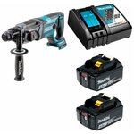 Перфоратор аккумуляторный SDS+ 2,0Дж Makita DHR241 18В Li-Ion 2х4Ач DHR241RME - изображение