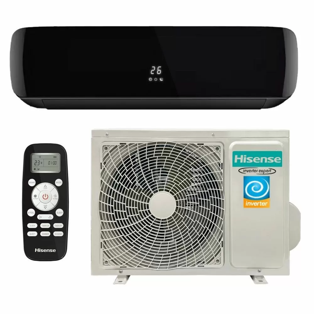 Настенная сплит-система Hisense BLACK CRYSTAL SUPER DC Inverter 2023 AS-13UW4RVETG01(B)