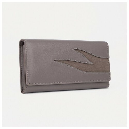 фото Кошелёк на магнитах, цвет тёмно-серый dreammart