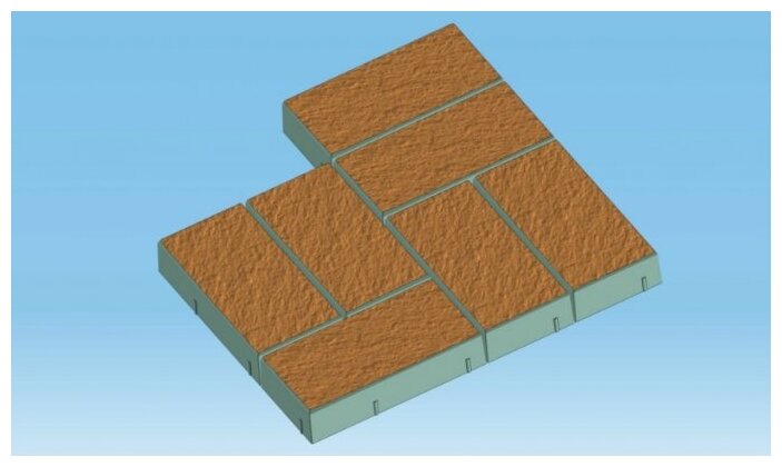 Форма пластиковая для брусчатки Кирпич №3 - фотография № 2