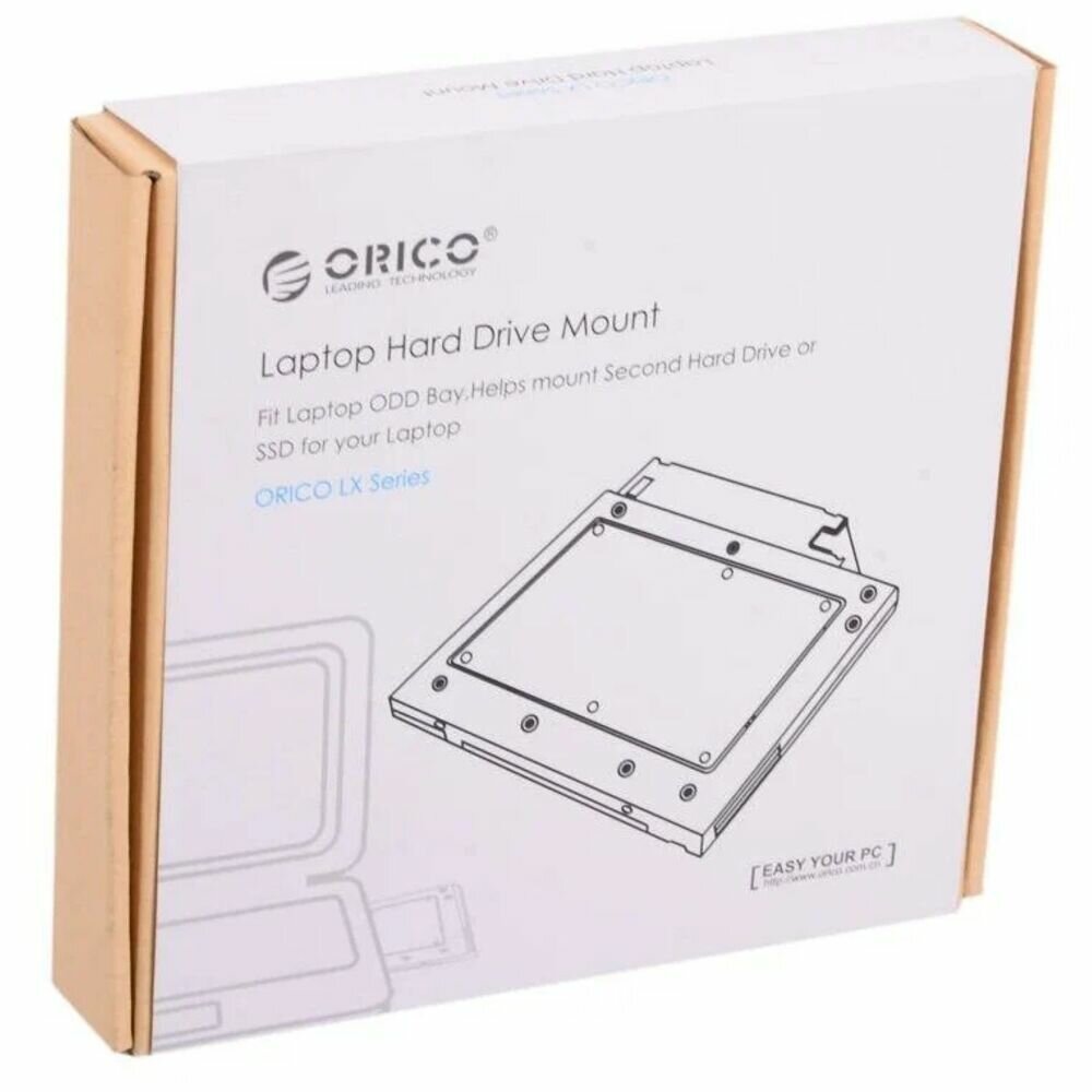 Салазки Orico L127SS для замены привода в ноутбуке 12.7мм на 2.5" HDD/SSD SATA3 - фото №12