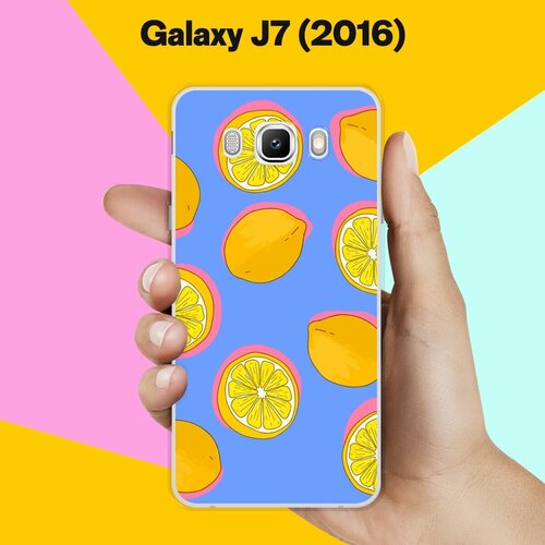 Силиконовый чехол на Samsung Galaxy J7 (2016) Лимоны / для Самсунг Галакси Джей 7 (2016) силиконовый чехол на samsung galaxy j7 2016 pack 4 для самсунг галакси джей 7 2016