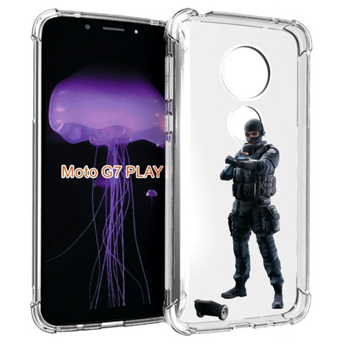 Чехол MyPads Tom-Clancy's-Rainbow-Six-1 для Motorola Moto G7 Play задняя-панель-накладка-бампер чехол mypads tom clancy s rainbow six 2 для honor play 30 plus задняя панель накладка бампер