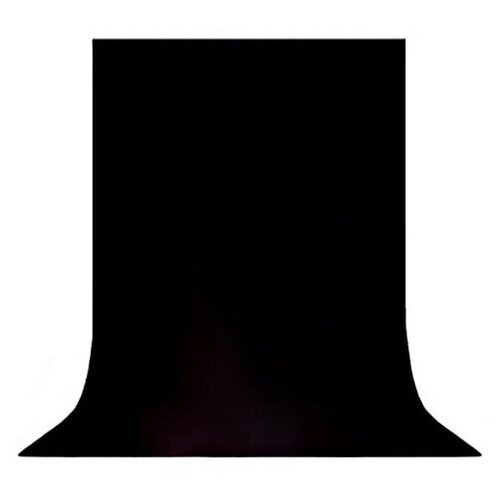 Хромакей 1,5х3 метра чёрный