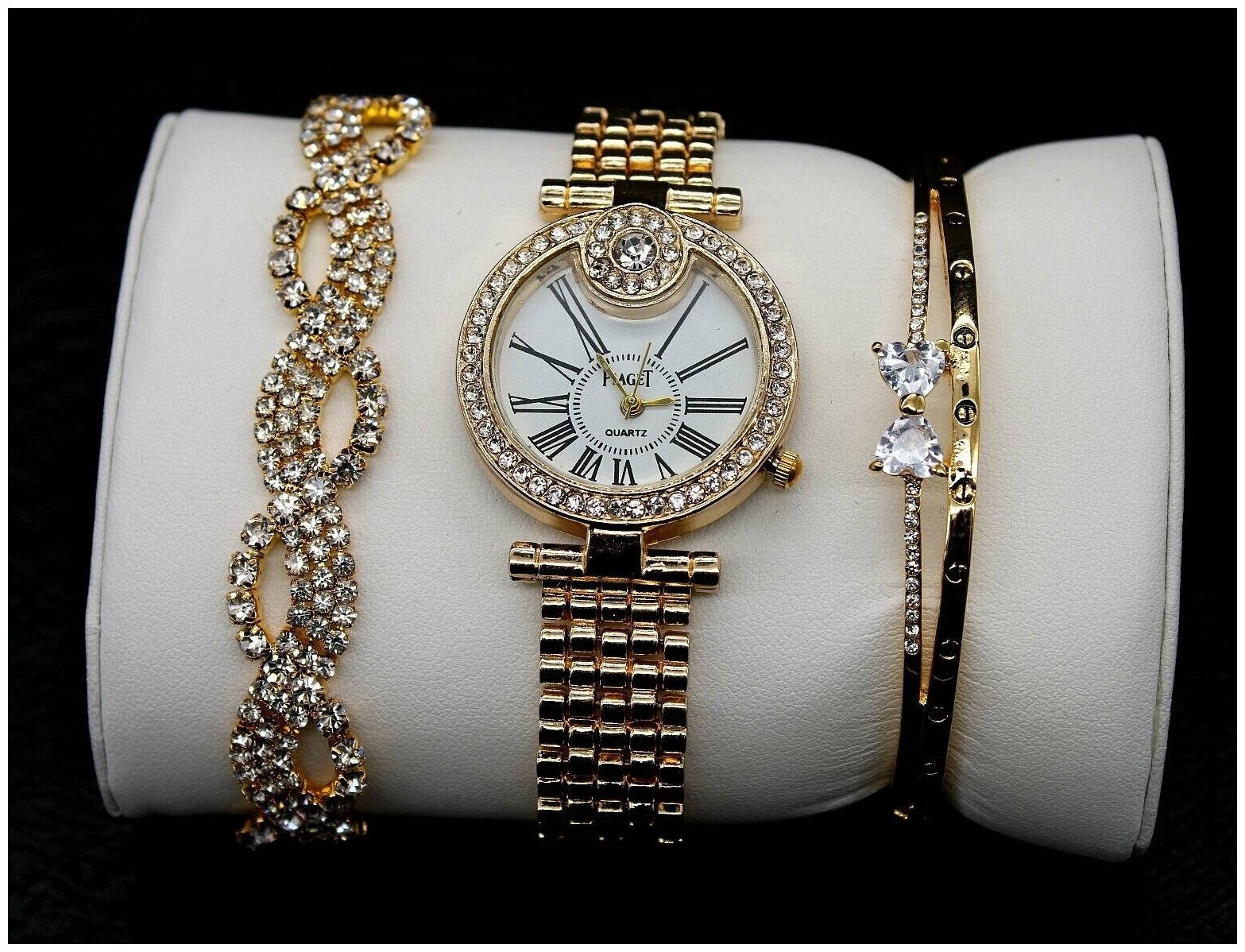 Женский подарочный набор. Женские часы и браслет. Часы женские. Часы + браслет в подарок. Браслет. Подарочный набор. Женская бижутерия.