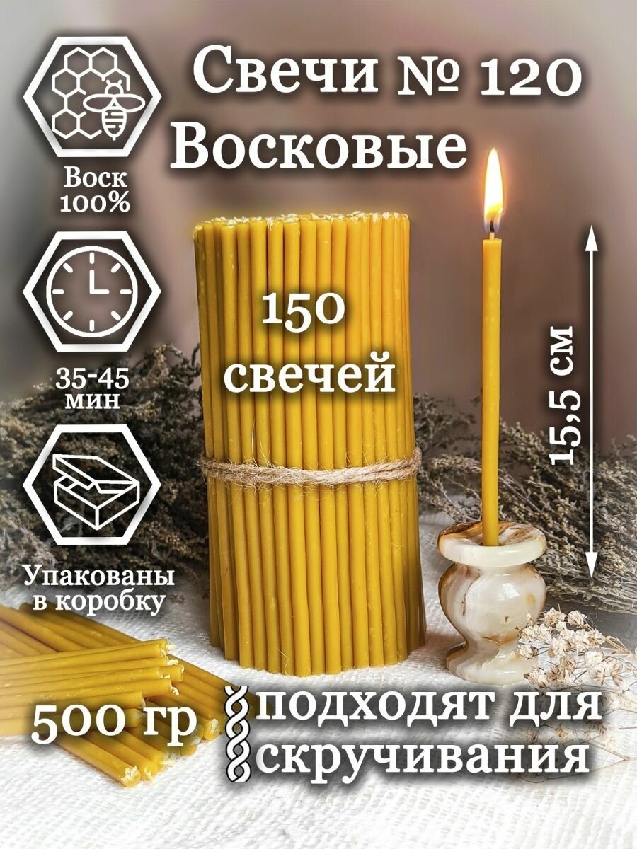 фото Свечи церковные освящённые восковые