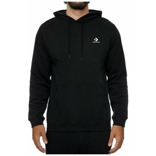 Толстовка унисекс Converse Standard Fit Left Chest Star Chev Emb Classic Hoodie Bb 10024509001 с капюшоном черная (XL)