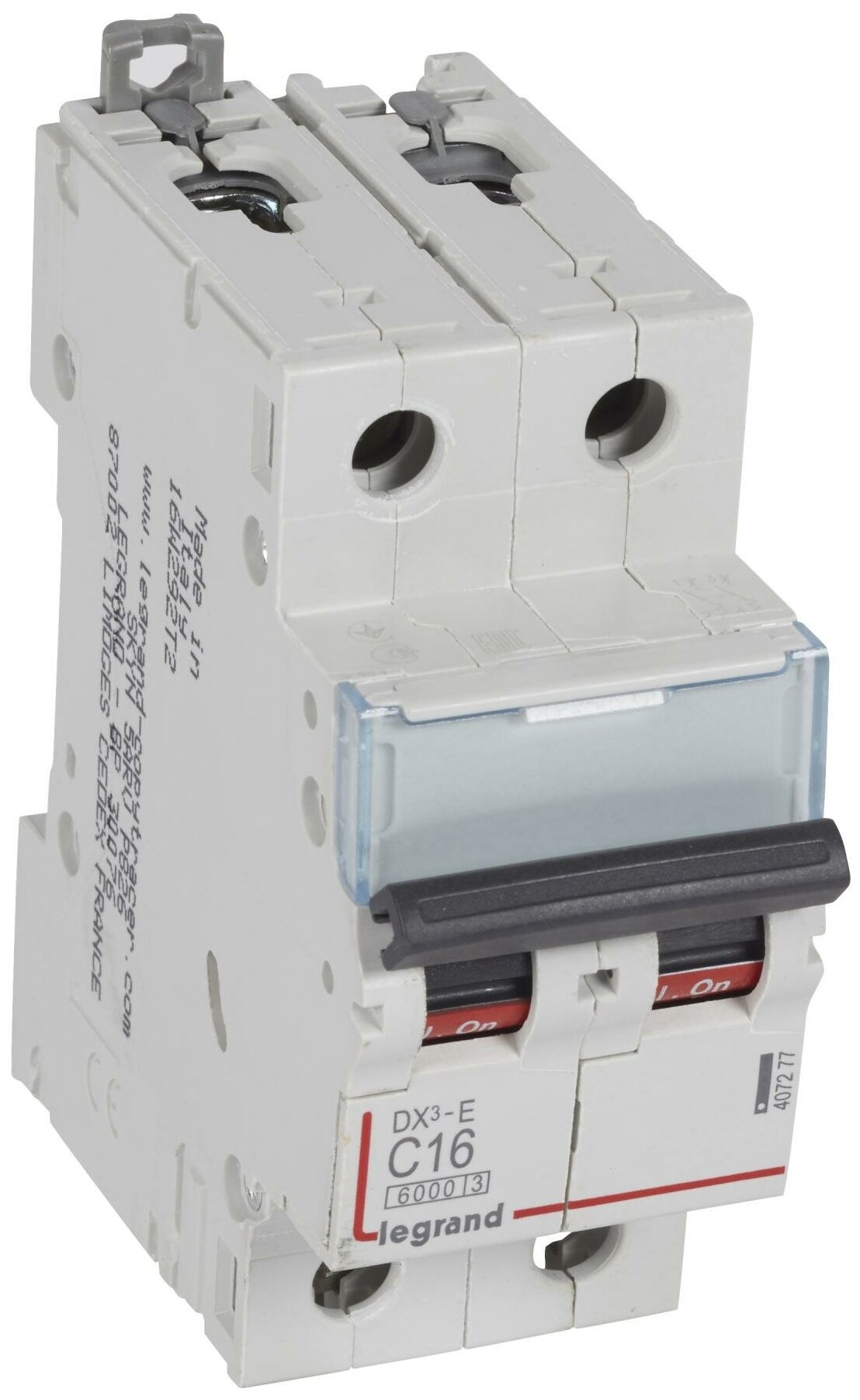 Legrand Автоматический выключатель, серия DX3-E, С16A, 2-полюсный 407277 1 шт. - фотография № 4