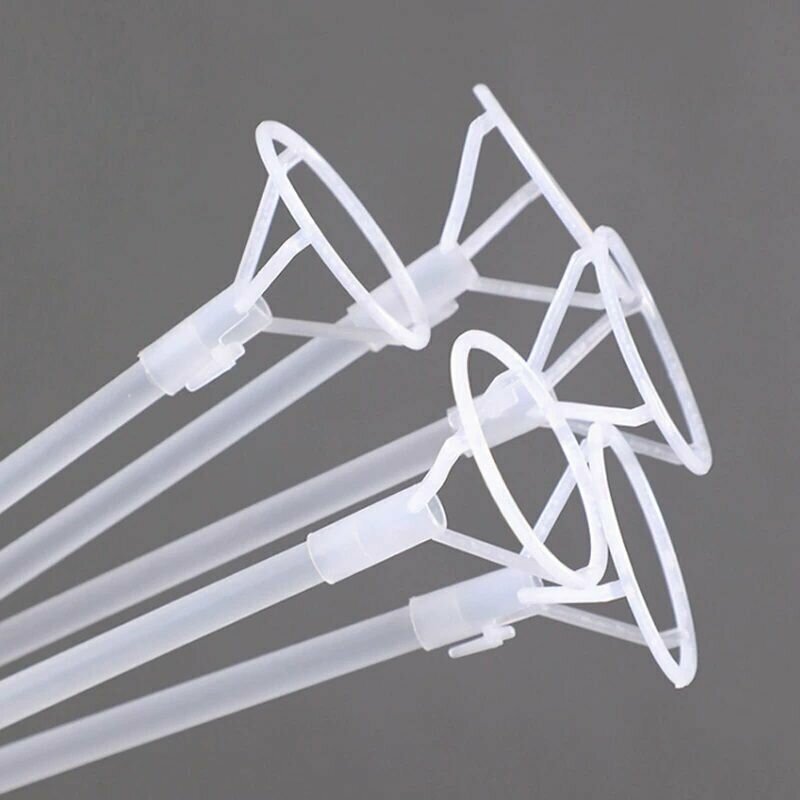 Трубочки для воздушных шаров Дон Баллон с зажимами для сферы, 60 см 50 шт