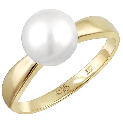 Кольцо Эстет, золото, 585 проба, жемчуг кольцо karmonia жемчуг пресноводный культивированный размер 17