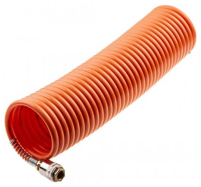 Шланг PE полиэтиленовый спиральный 5 х 8мм х 10м с быстросъемами 0-10 Bar AUTOMASTER AMP-PE0508-10