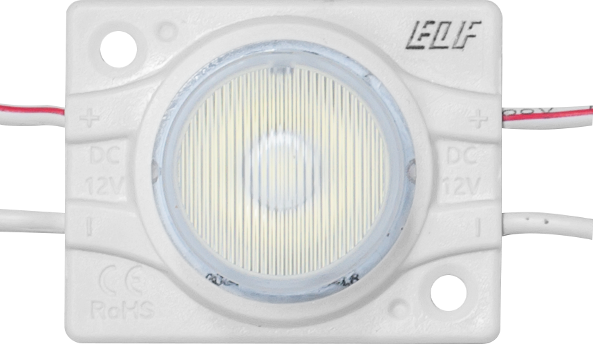 Светодиодный модуль герм. 2.4W 1Led Белый 12V ELF-EDGE-200