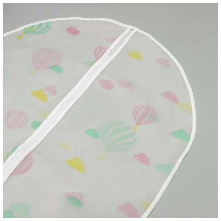 Чехол для одежды «Воздушные шары», 60×100 см, PEVA, дизайн микс - фотография № 6