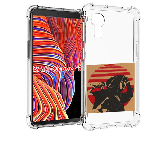 Чехол MyPads Утопия Мияги и Энди панда для Samsung Galaxy Xcover 5 задняя-панель-накладка-бампер