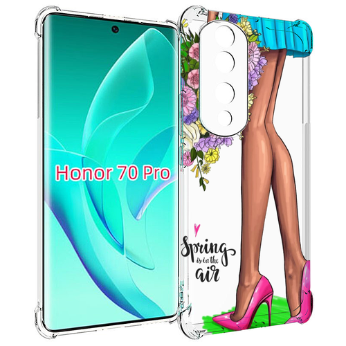 Чехол MyPads Весна-в-воздухе женский для Honor 70 Pro / 70 Pro Plus задняя-панель-накладка-бампер