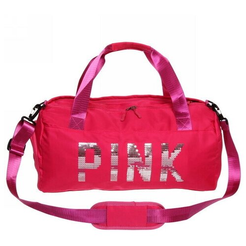 Сумка спортивная «Sport Pink»,водонепроницаемый отдел + 2 кармана+отдел под обувь, цвет розовый, 42*24*18 см