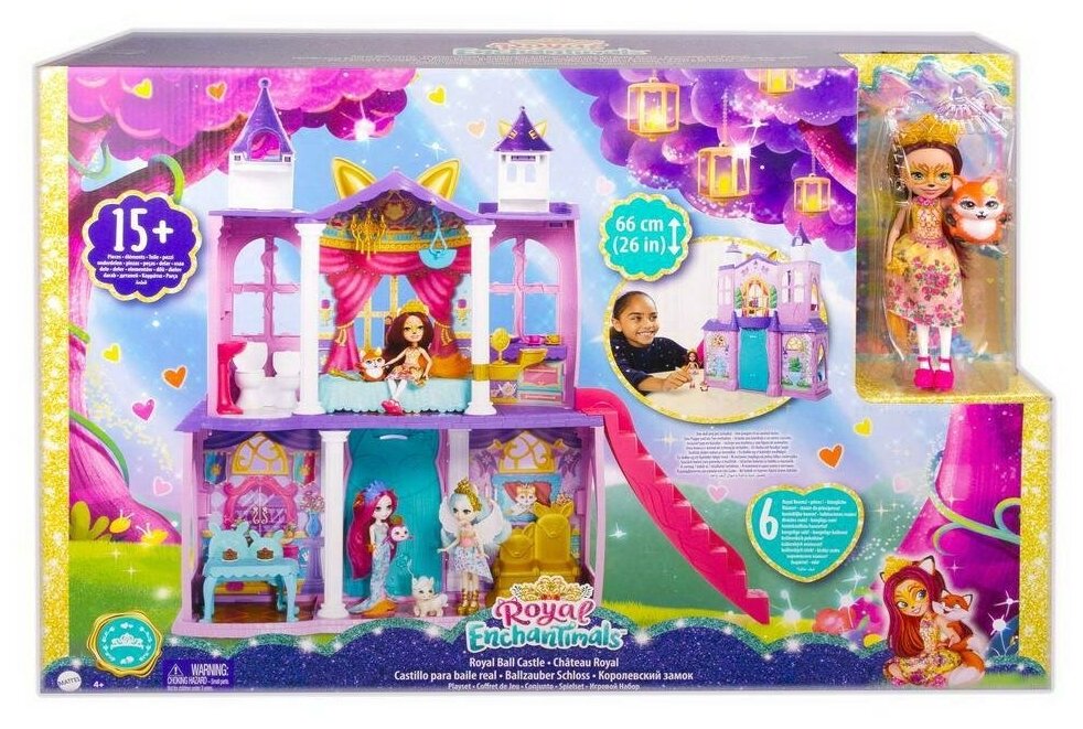 Игровой набор Mattel Enchantimals Семья Бал в королевском замке GYJ17