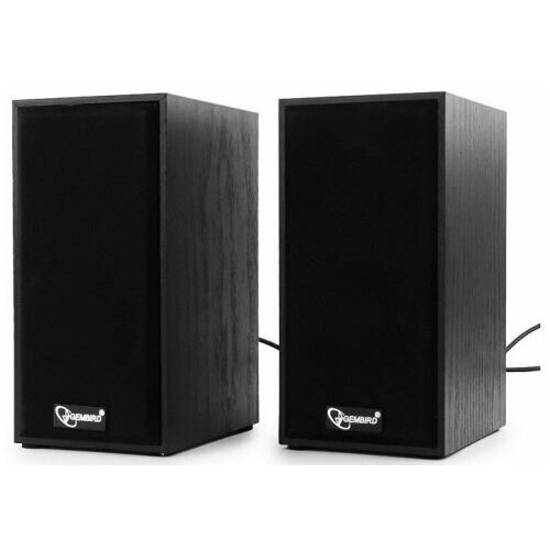 Компьютерная акустика 20 Gembird SPK-203 черная 6 Вт рег громкости питание USB МДФ 173800₽