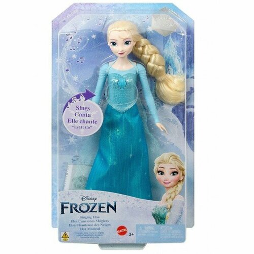 Кукла Mattel Disney Frozen Холодное сердце поющая Эльза, арт. HLW55 кукла mattel disney frozen холодное сердце поющая эльза арт hlw55