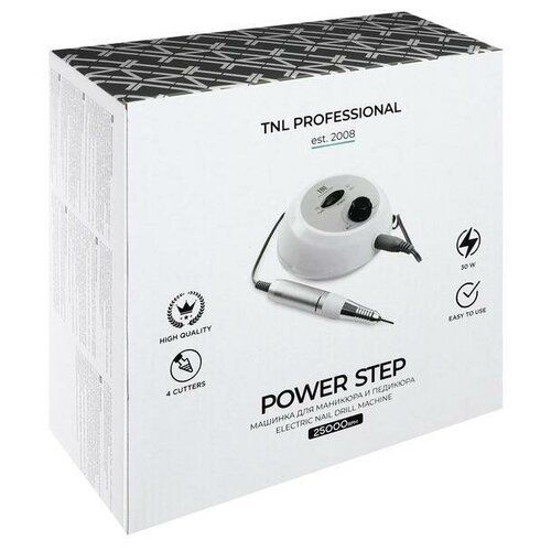 TNL Аппарат для маникюра и педикюра TNL Power Step, 25 000 об/мин, 30 Вт, белый