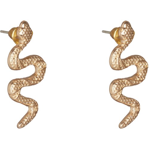 Серьги с подвесками Mersada, бижутерный сплав, золотой