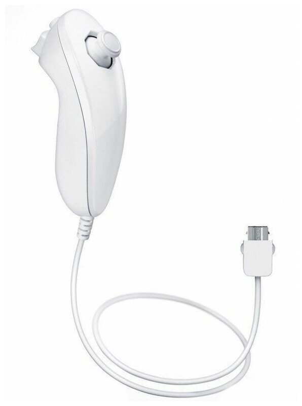 Дополнительный игровой контроллер Nunchuk Controller (Белого цвета) Оригинал Wii/WiiU