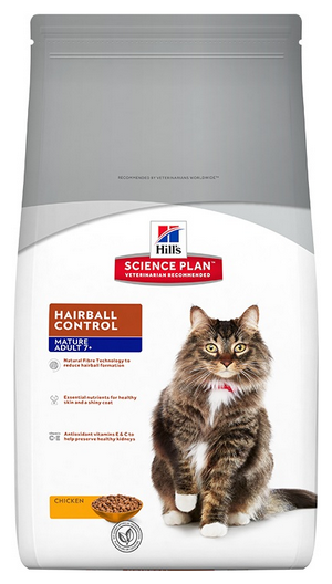 Хиллс 604490 Senior Hairball Control сух.д/пожилых кошек вывод шерсти из желудка 1,5кг - фотография № 4