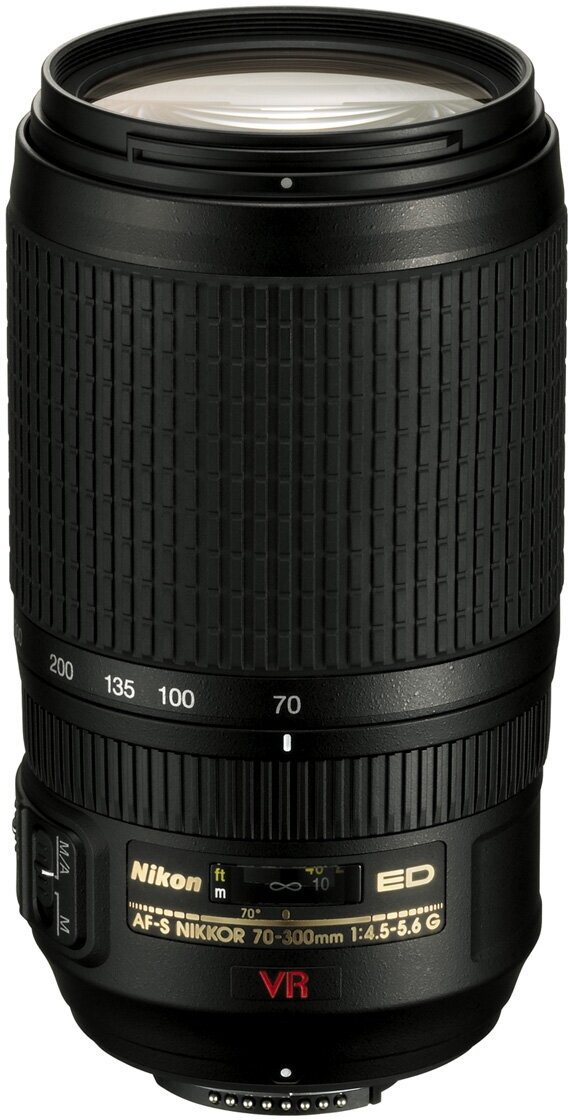 Объектив Nikon 70-300mm f/4.5-5.6G ED-IF AF-S VR Zoom-Nikkor, черный - фото №5