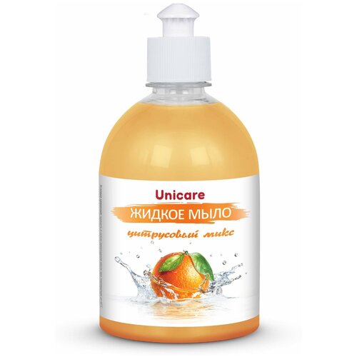 Жидкое мыло Unicare, Цитрусовый микс, 500 мл жидкое мыло цитрусовый рай пуш пул 1 л