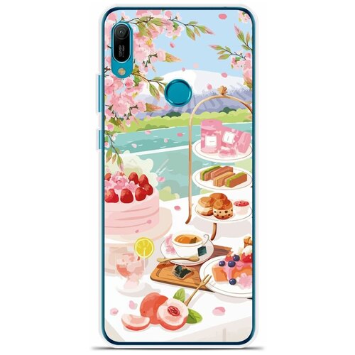 Силиконовый чехол на Huawei Enjoy 9E Завтрак / для Хуавей Энжой 9Е