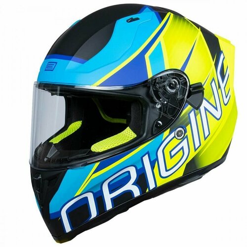 Шлем для мотоцикла интеграл ORIGINE STRADA COMPETITION, Hi-Vis оранжевый/белый матовый, S