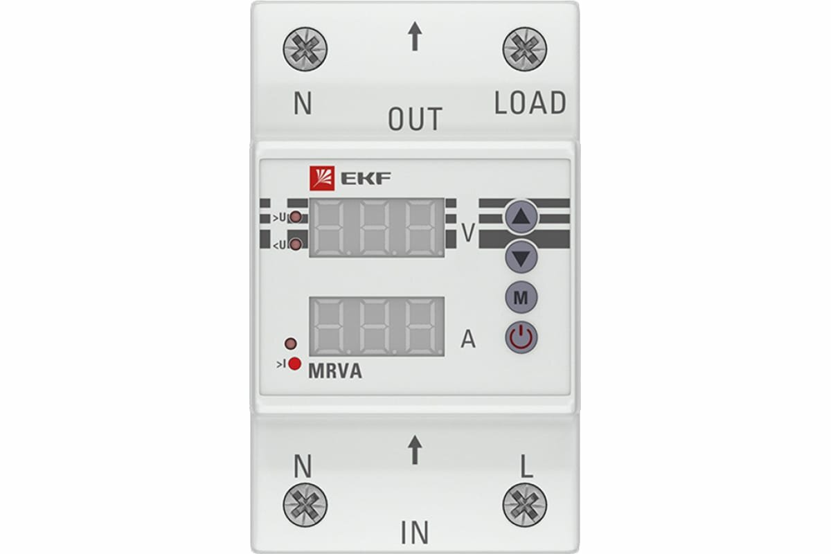 MRVA-63A Реле напряжения и тока с дисплеем MRVA 63А PROxima EKF - фото №9