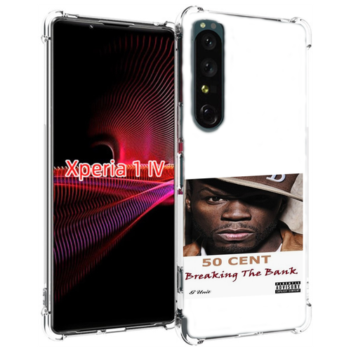 Чехол MyPads 50 Cent - Breaking The Bank для Sony Xperia 1 IV задняя-панель-накладка-бампер